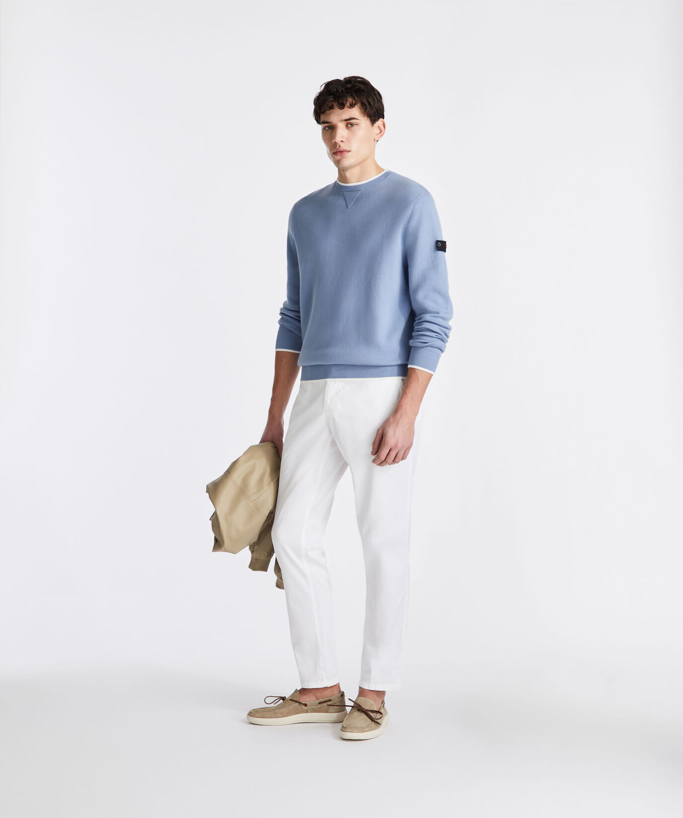 Cotton and nylon blend sweater with fleece effect  Peuterey - large image number 0