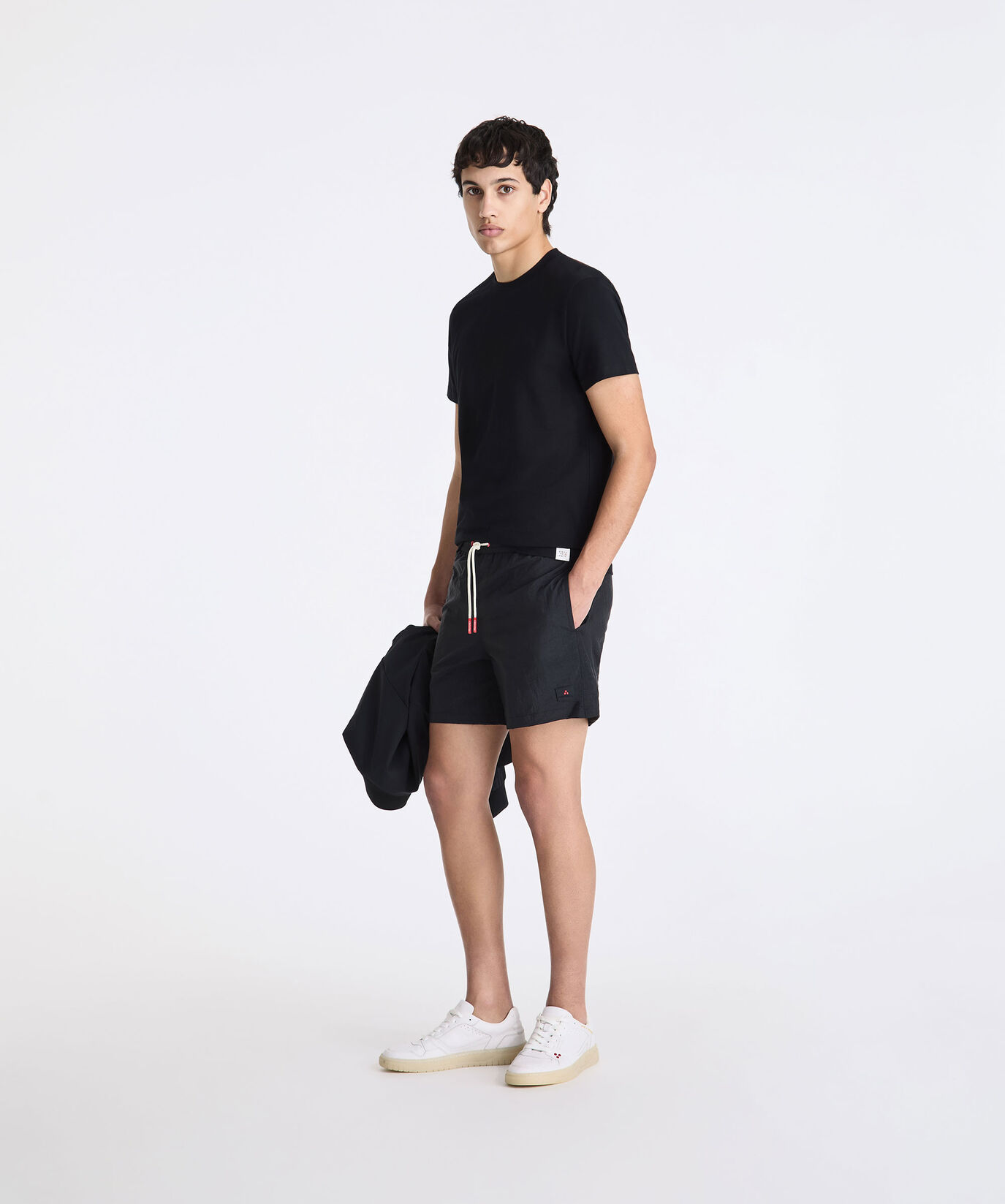 Wrinkled-effect swim trunks  Peuterey - large image number 0