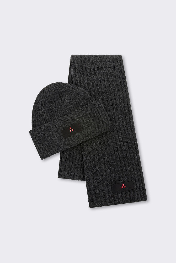 Set de bufanda y gorro acanalados  Peuterey - medium