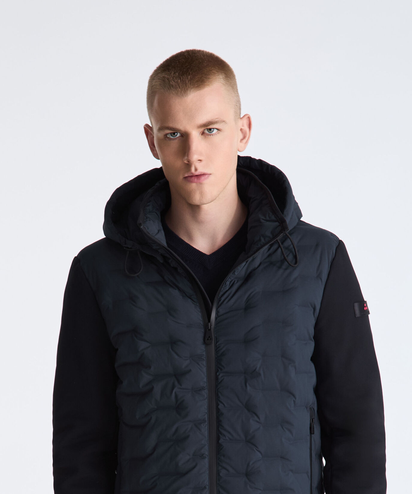 Double-Fabric Jacket with Geometric Quilting  Peuterey - large