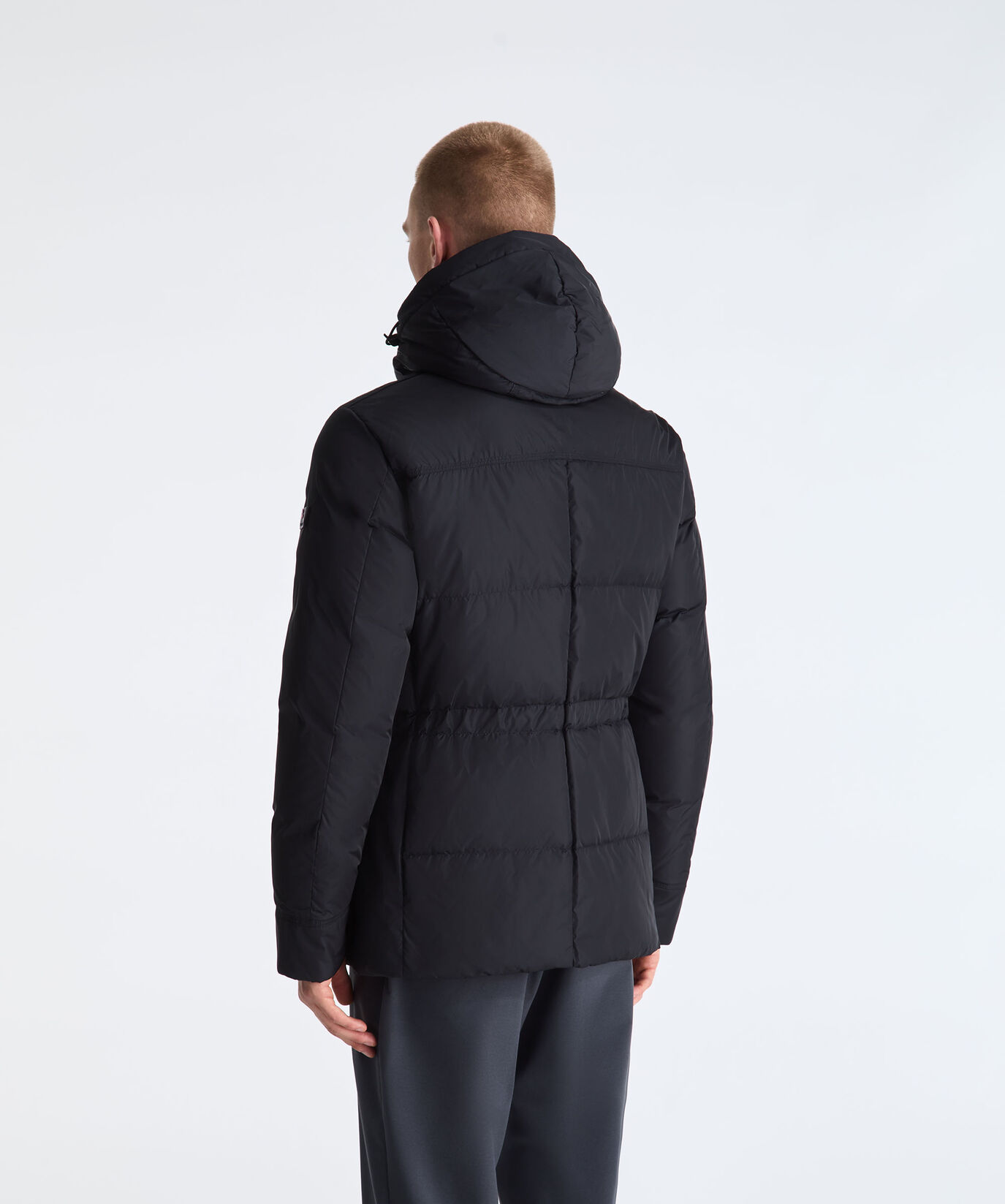 Chaqueta guerrera de tafet&aacute;n con capucha con pelo  Peuterey - large