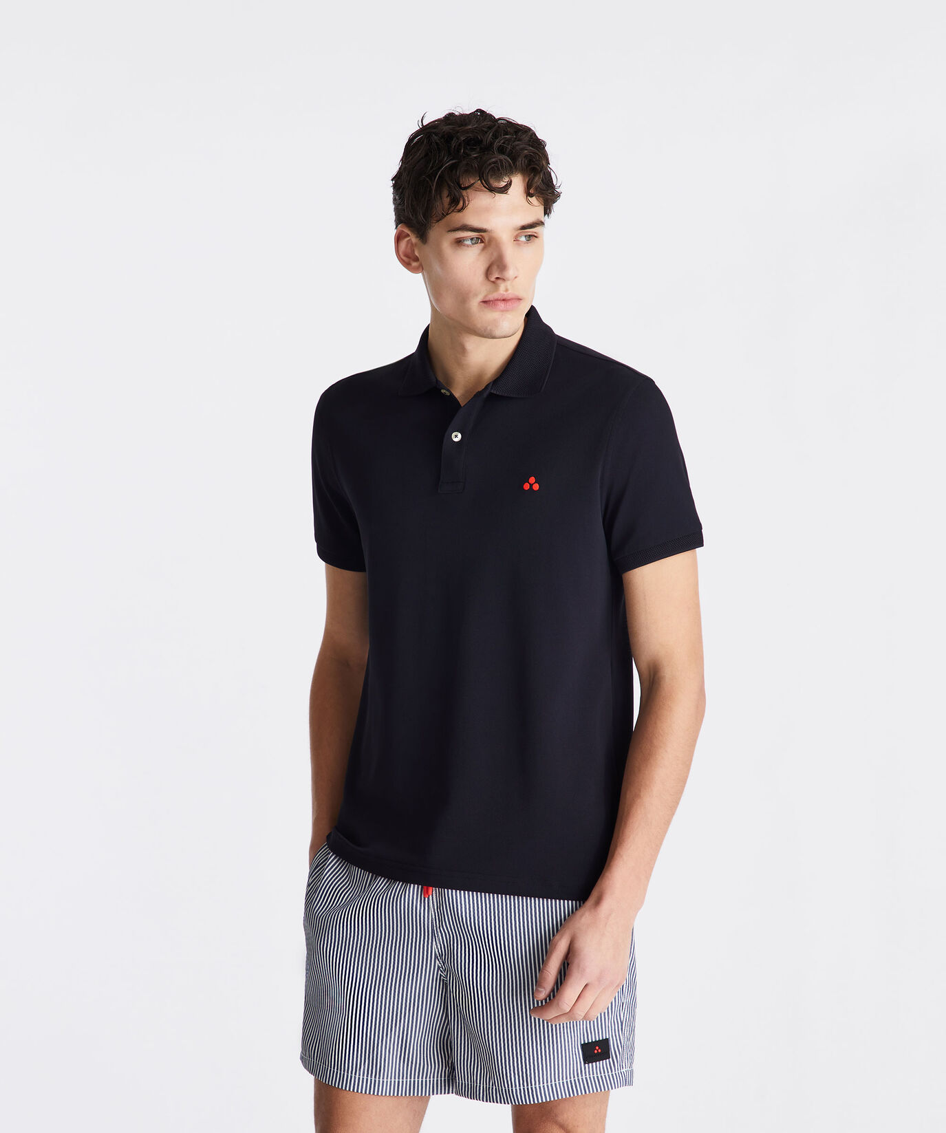 Stretch nylon pique polo shirt  Peuterey - large image number 1