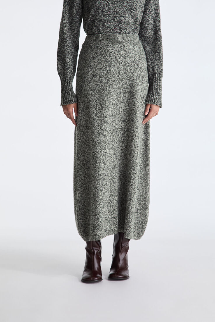 Long Moulin&eacute; Wool Skirt  Peuterey - medium