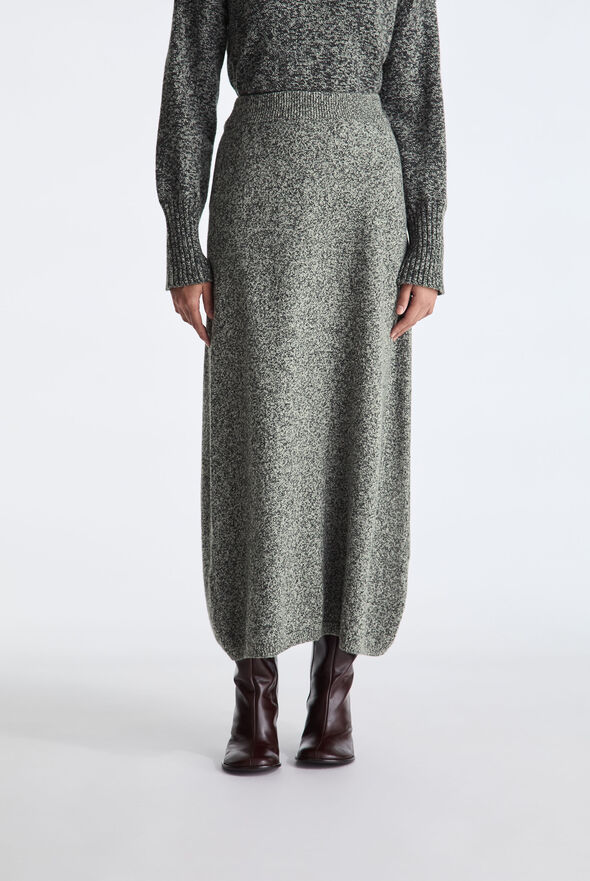 Long Moulin&eacute; Wool Skirt  Peuterey - medium