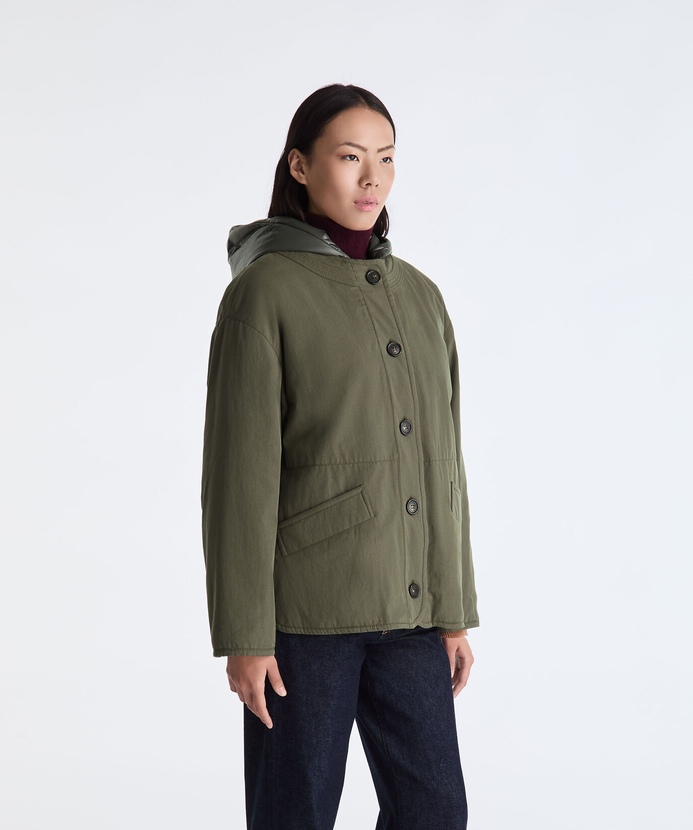 Double-Fabric Hooded Jacket  Peuterey - large image number 1
