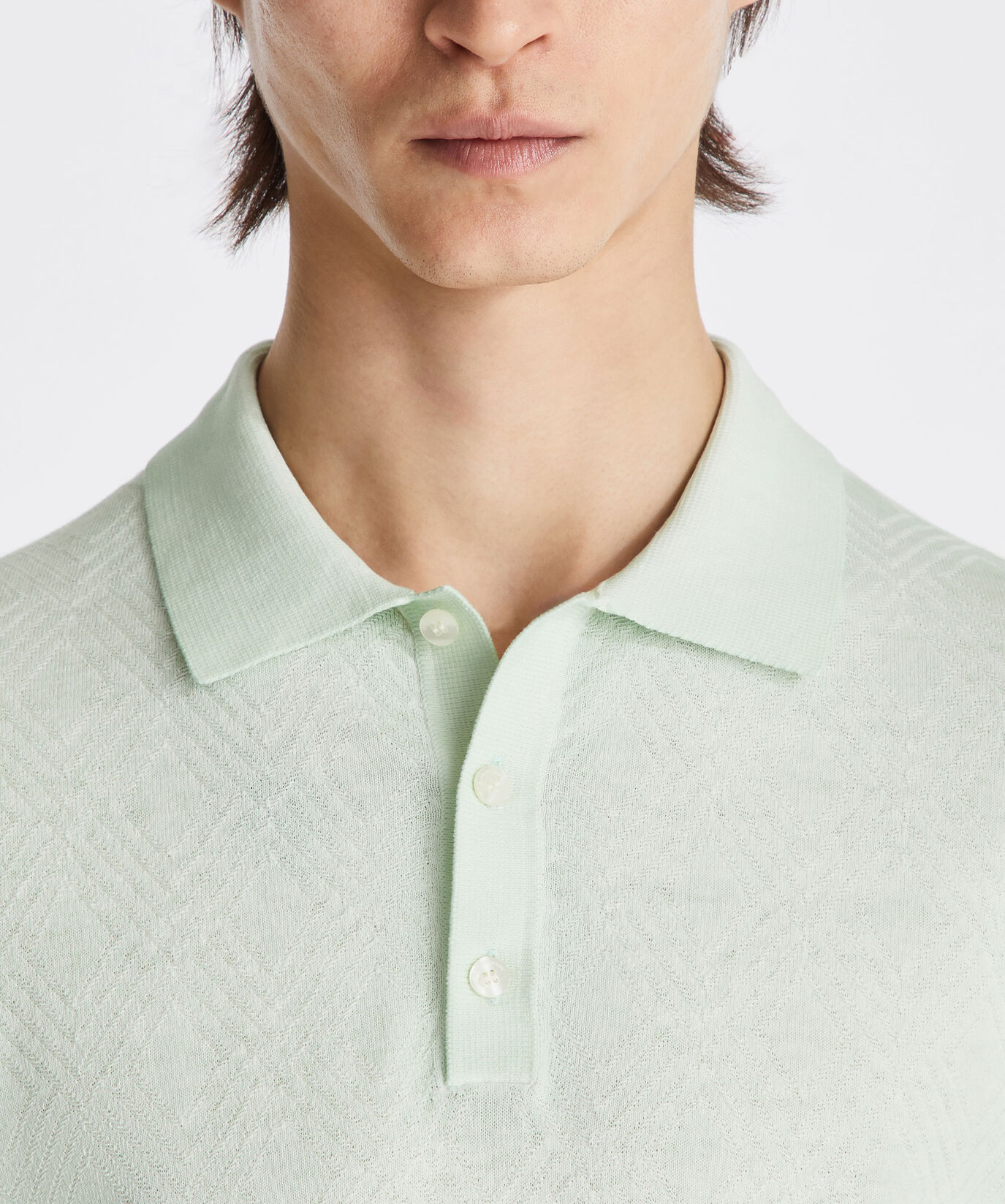Garment-dyed cotton knit polo shirt  Peuterey - large