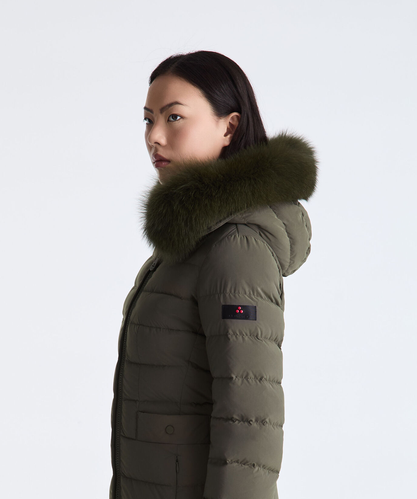 Short Hooded Down Jacket with Fur  Peuterey - large