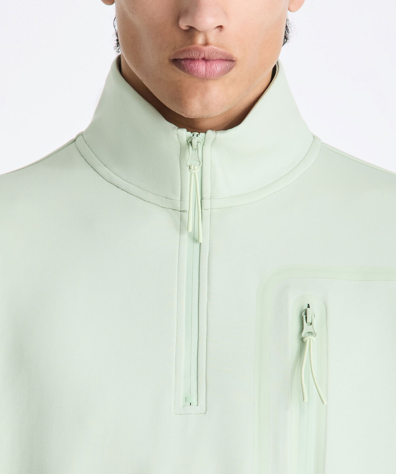 Felpa con collo a lupetto con mezza zip  Peuterey - large