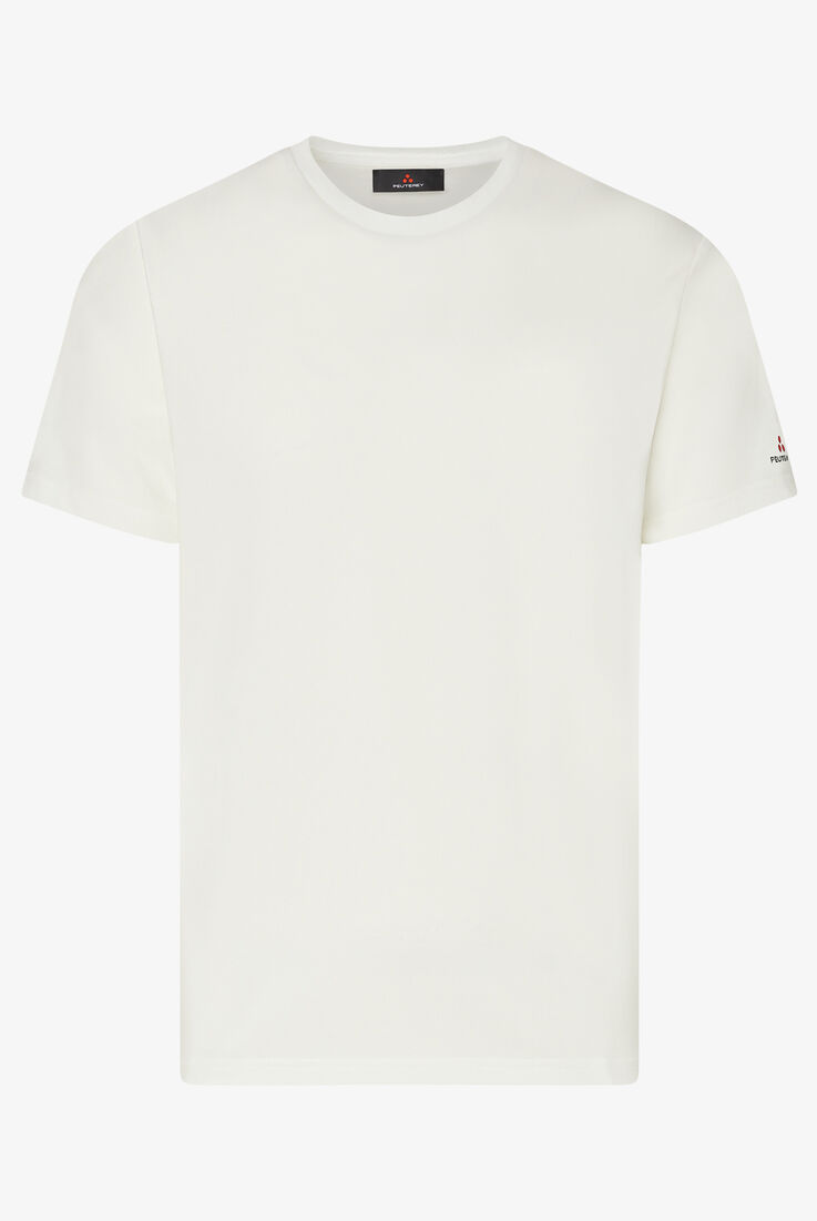 Stretch cotton and silk pique t-shirt  Peuterey - still-fondo-neutro