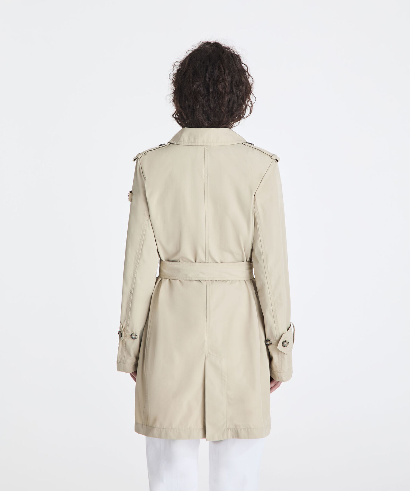 Double-breasted taffeta trench coat with belt  Peuterey - large