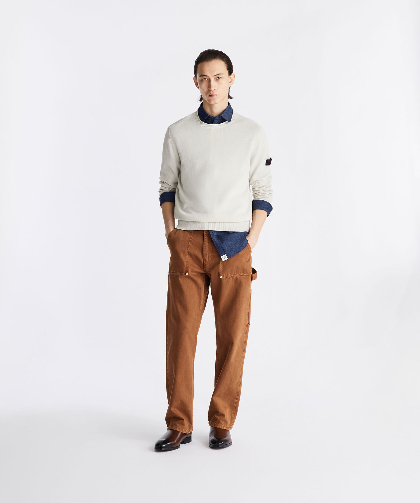 Cotton knit crew-neck sweater  Peuterey - large image number 0