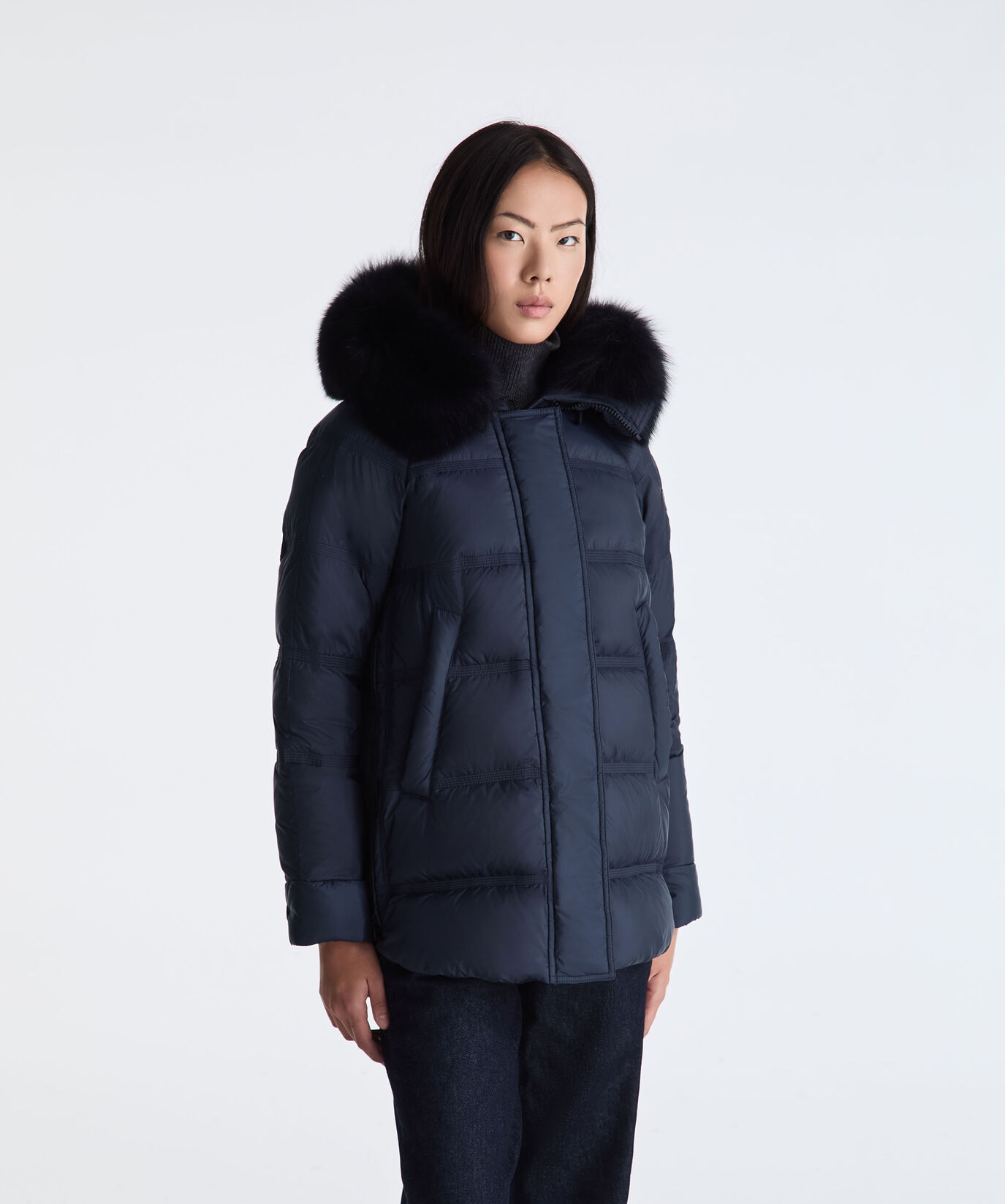 Puffer Jacket with Fur Edging  Peuterey - large image number 1