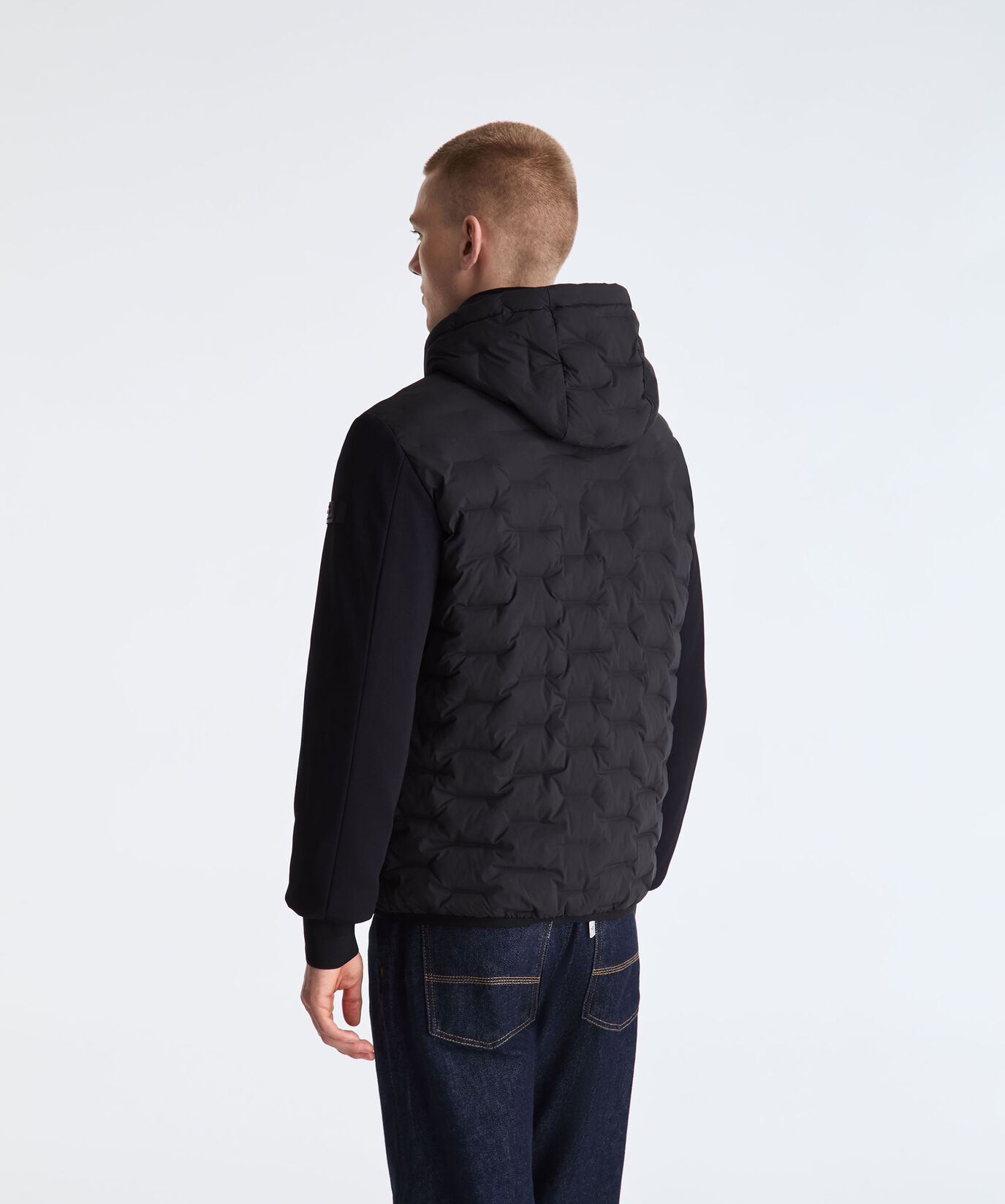 Double-Fabric Jacket with Geometric Quilting  Peuterey - large