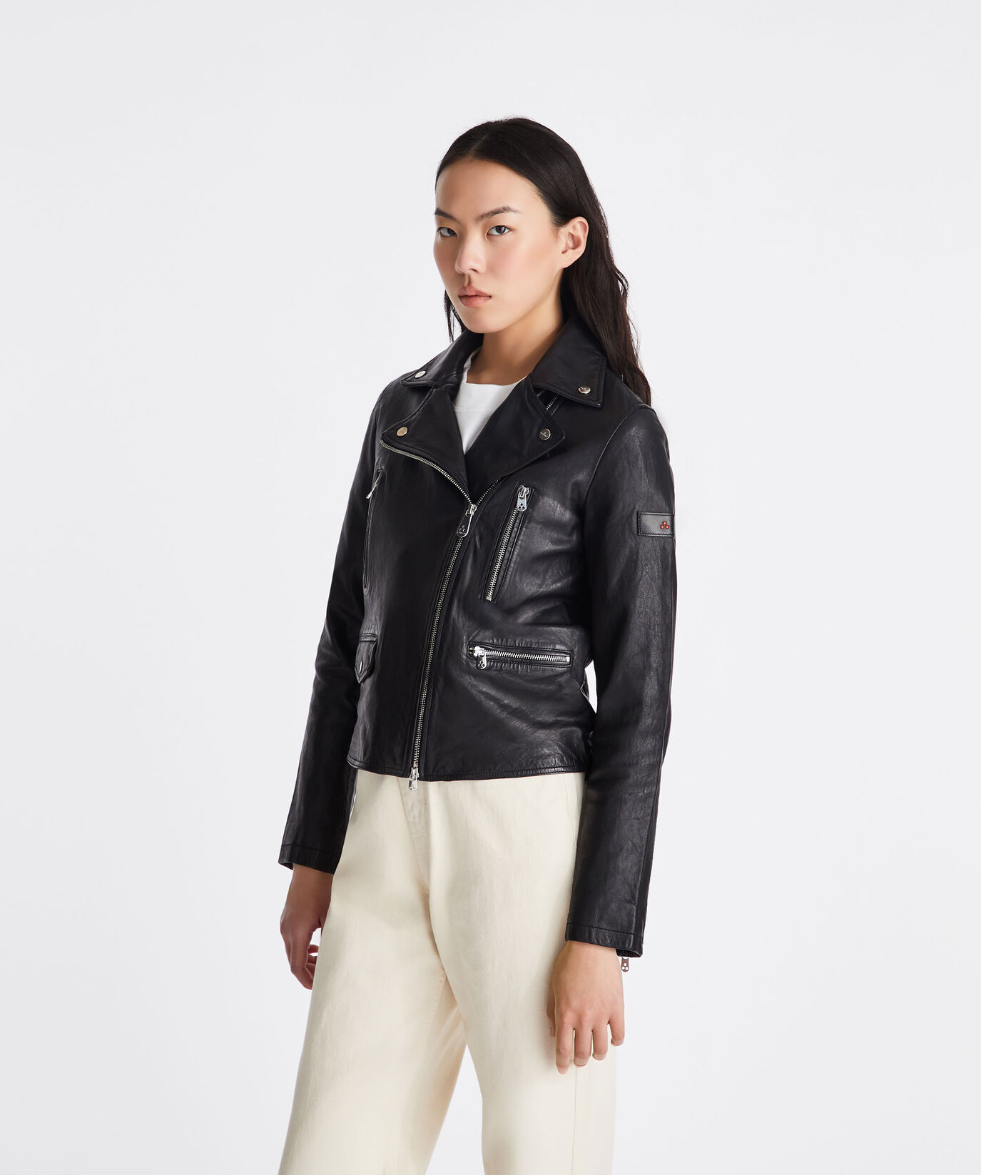 Short studded leather jacket  Peuterey - large image number 1