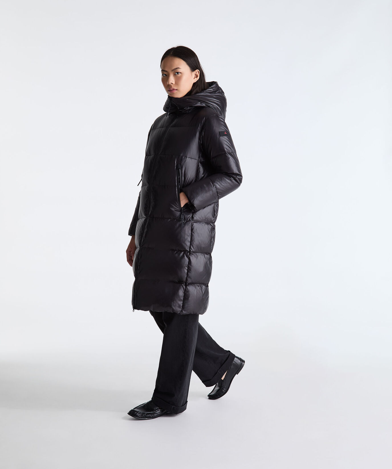 Lange Daunenjacke aus gl&auml;nzendem Nylon  Peuterey - large