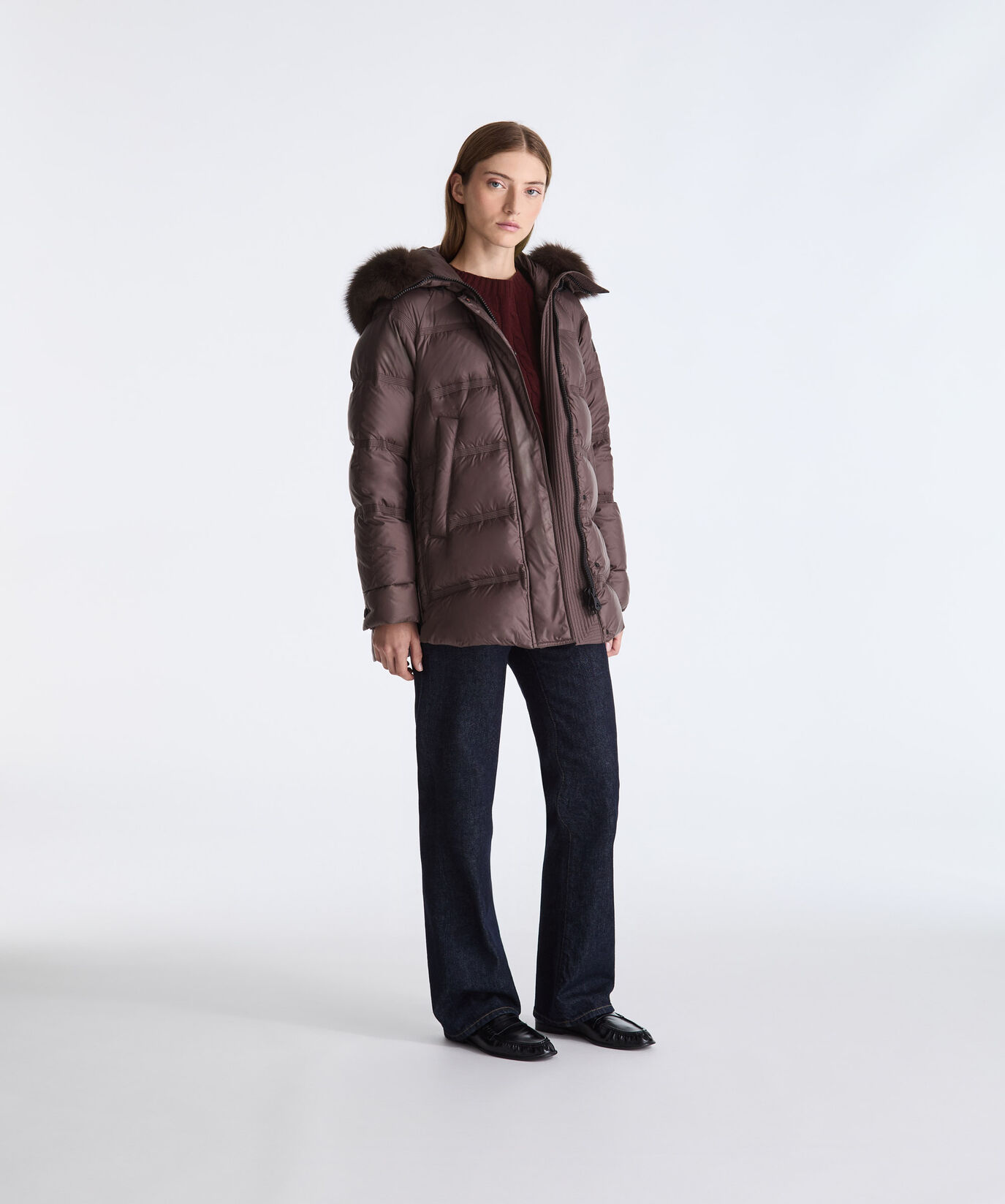 Puffer Jacket with Fur Edging  Peuterey - large image number 0