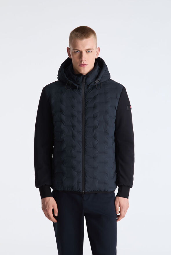 Chaqueta de doble tejido con acolchado geom&eacute;trico  Peuterey - medium