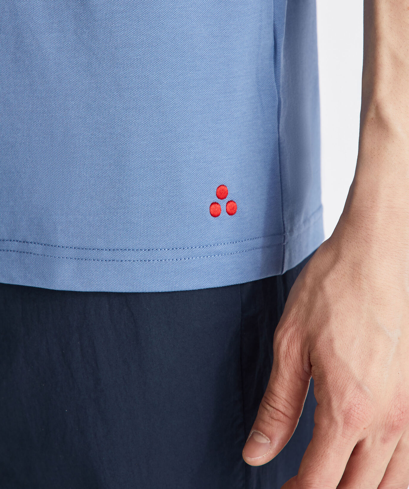 Polo en tricot de coton, au point piqu&eacute;  Peuterey - large