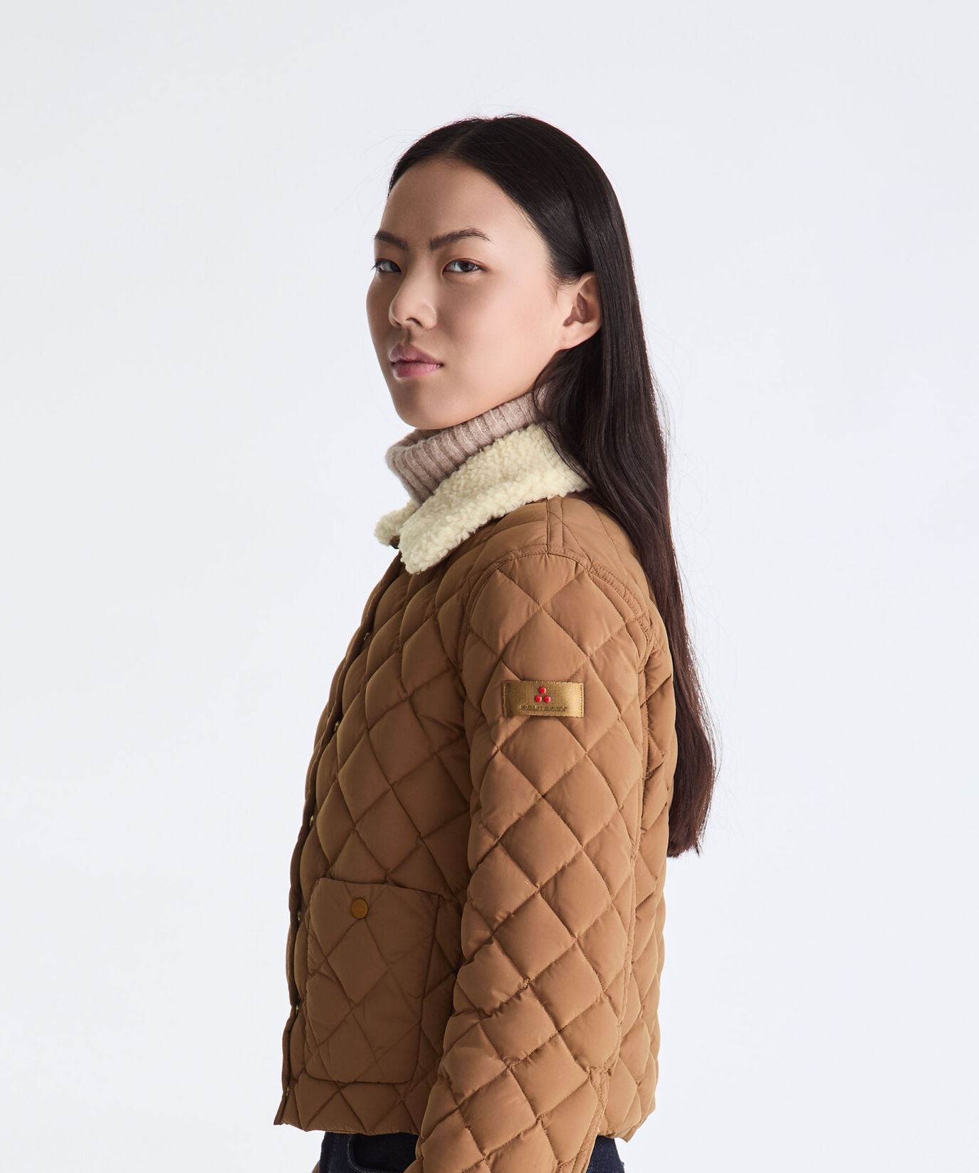 Down jacket with diamond-shaped quilting  Peuterey - large image number 2