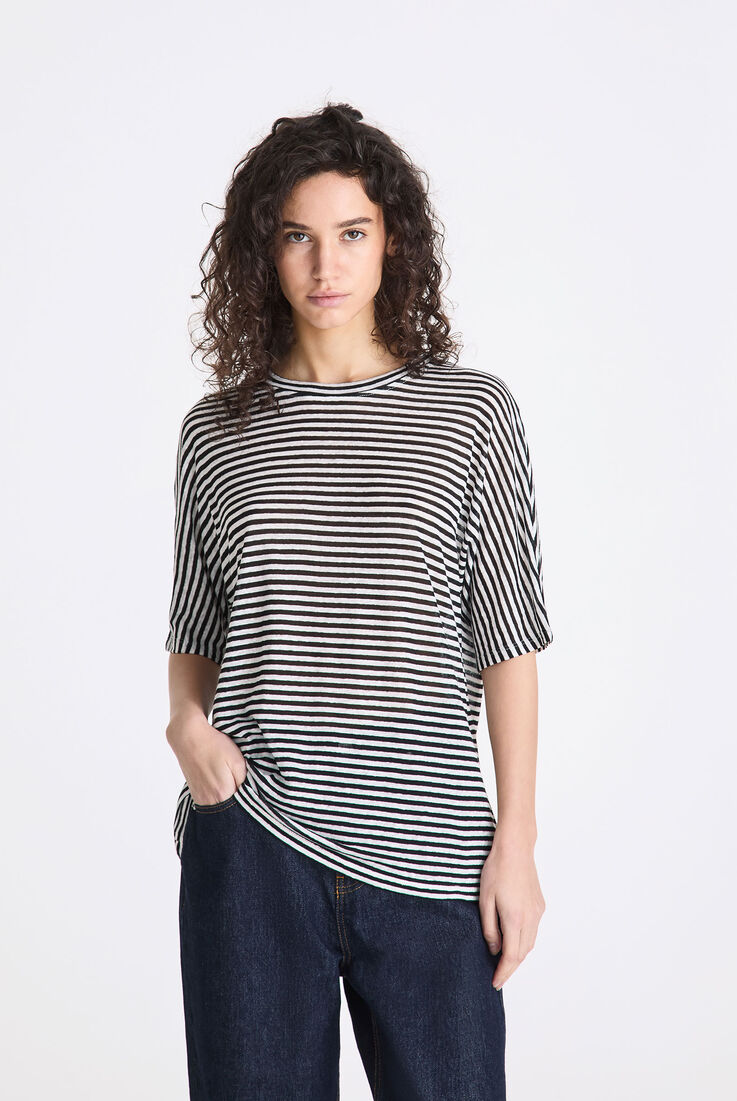 Linen blend striped T-shirt  Peuterey - medium