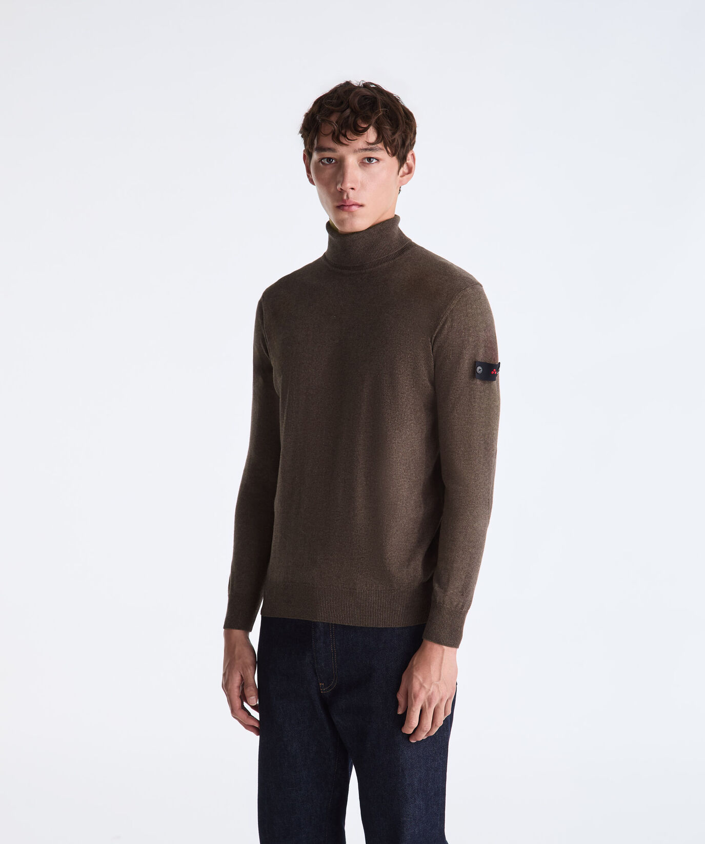 Wool and Cotton Blend Turtle-Neck Sweater  Peuterey - large image number 1