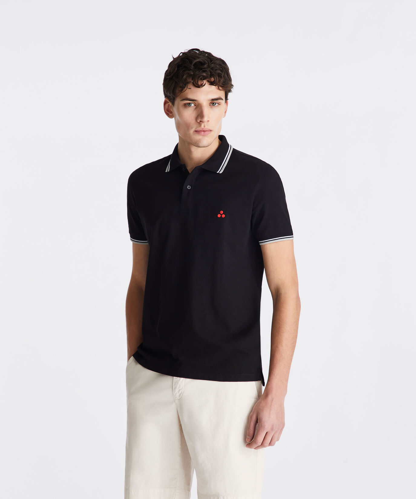 Stretch cotton pique polo shirt  Peuterey - large image number 1