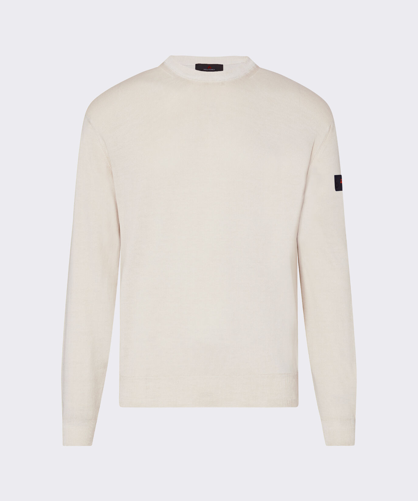 Pull en tricot de coton teint en pi&egrave;ce  Peuterey - large