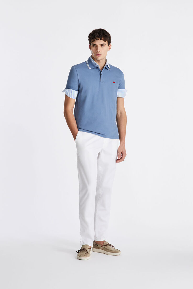 Polo de piqu&eacute; de algod&oacute;n el&aacute;stico  Peuterey - medium