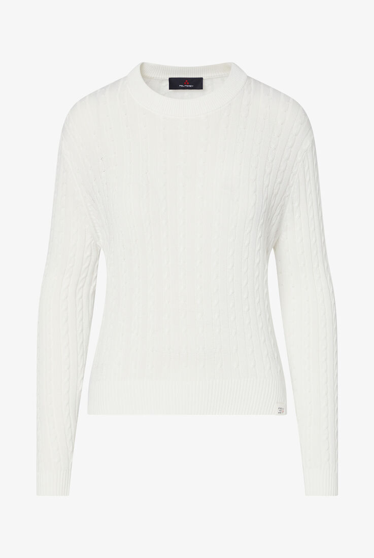Cotton cable knit sweater  Peuterey - still-fondo-neutro