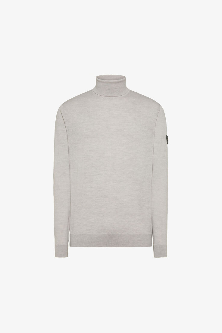 Rollkragenpullover aus d&uuml;nner Wolle  Peuterey - still-fondo-neutro