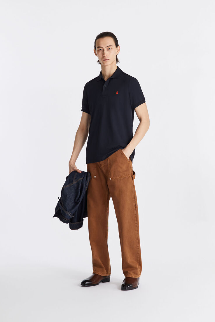 Polo en piqu&eacute; stretch de nylon  Peuterey - medium