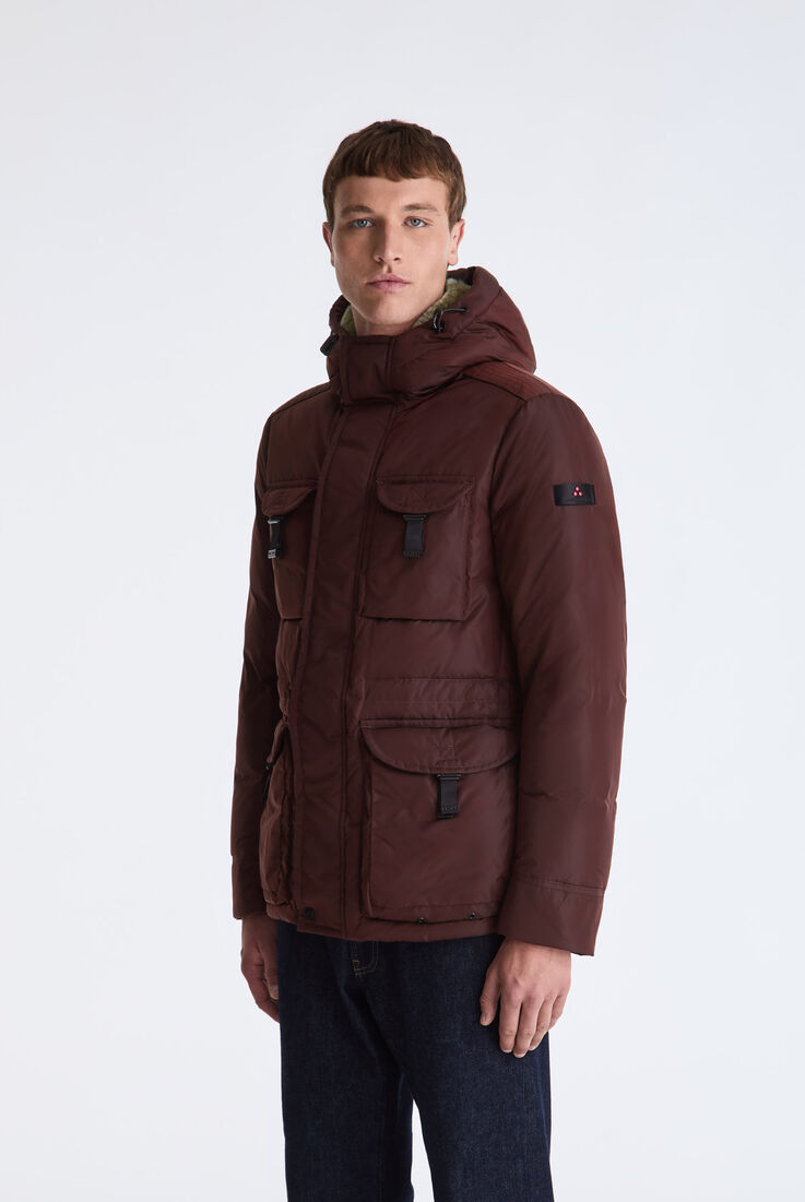 Taffeta Field Jacket with Fur Hood  Peuterey - medium