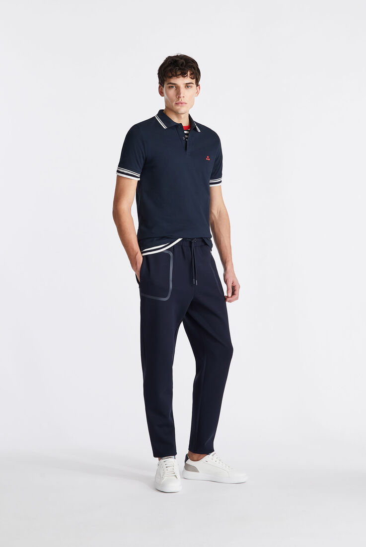 Jogger &agrave; poches avec d&eacute;tails gans&eacute;s gomm&eacute;s  Peuterey - medium