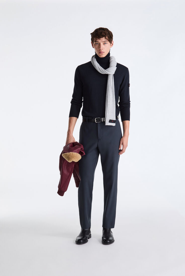 Wool and Cotton Blend Turtle-Neck Sweater  Peuterey - medium