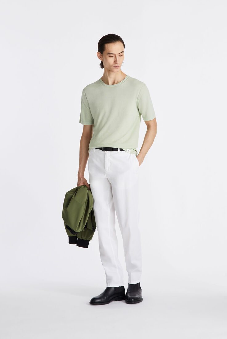 T-Shirt aus st&uuml;ckgef&auml;rbtem Baumwolltrikot  Peuterey - medium