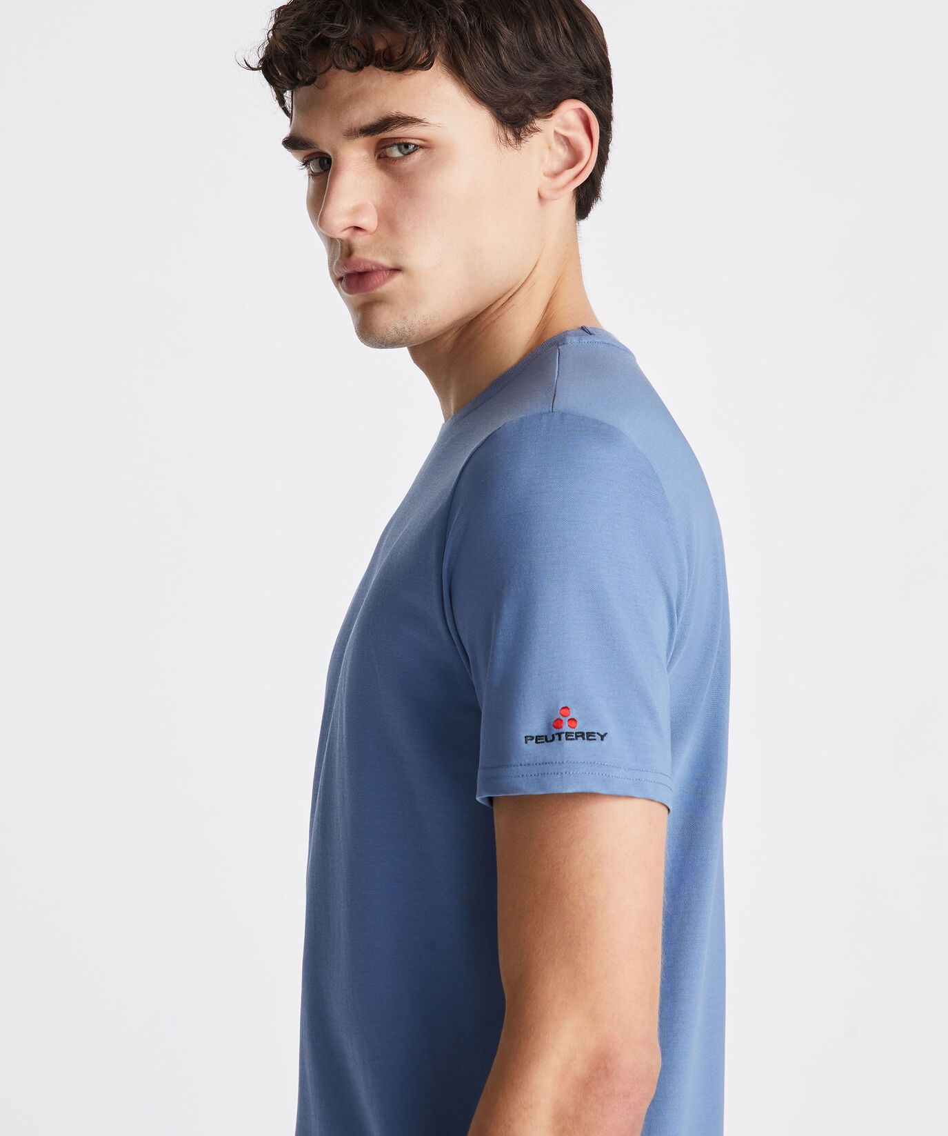 Stretch cotton and silk pique t-shirt  Peuterey - large