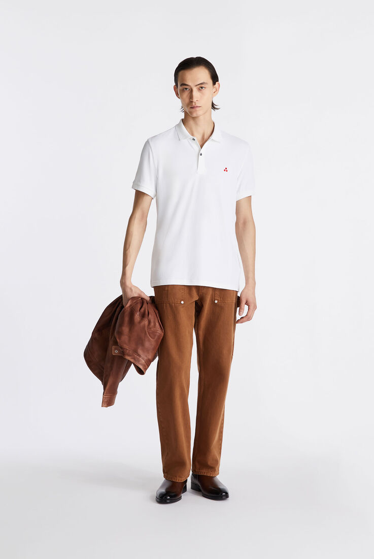 Polo en piqu&eacute; stretch de nylon  Peuterey - medium