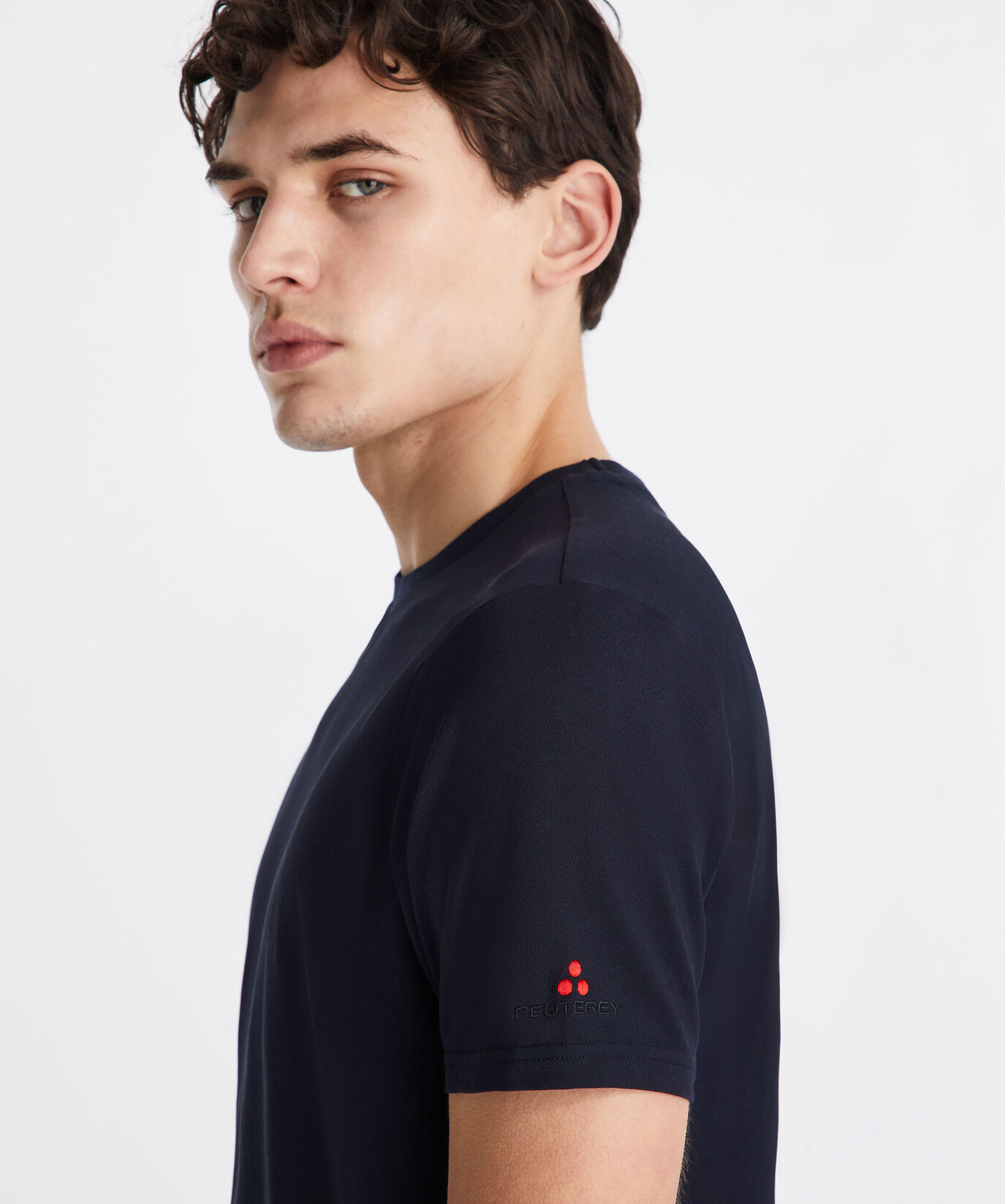 Stretch cotton and silk pique t-shirt  Peuterey - large image number 4