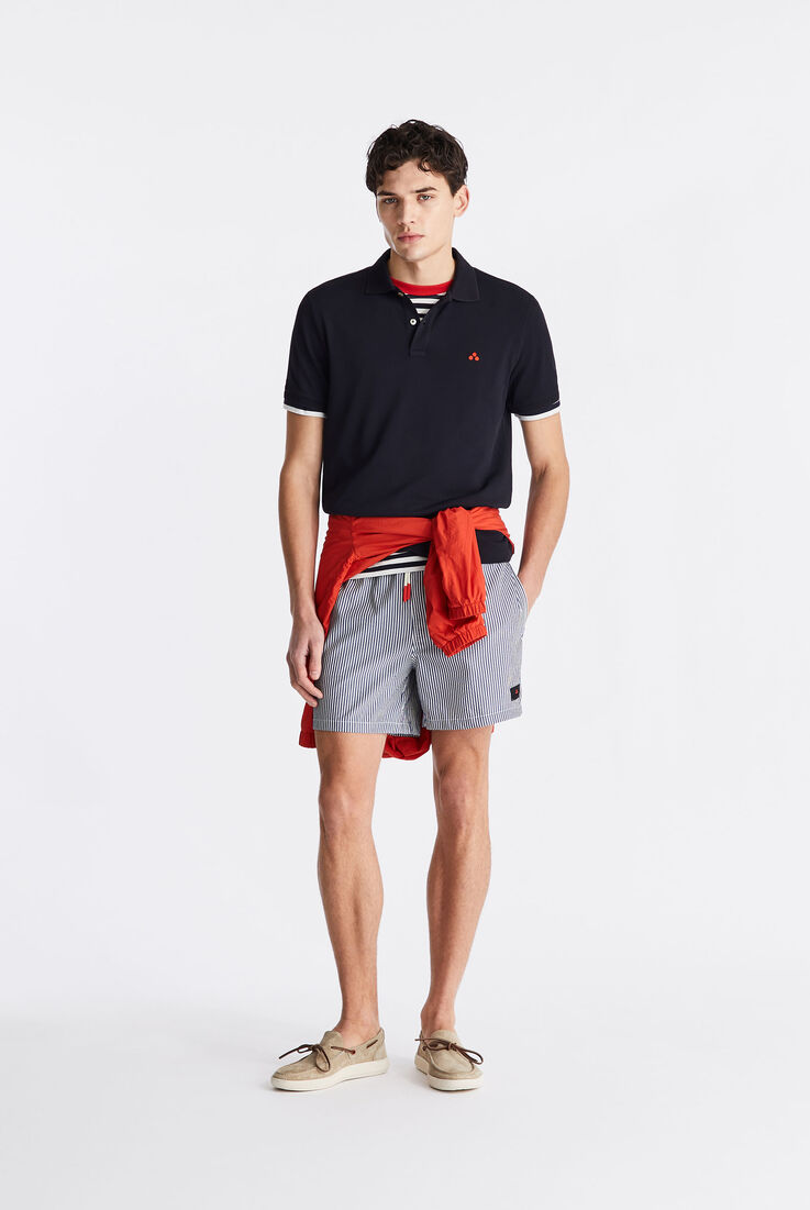 Polo en piqu&eacute; stretch de nylon  Peuterey - medium