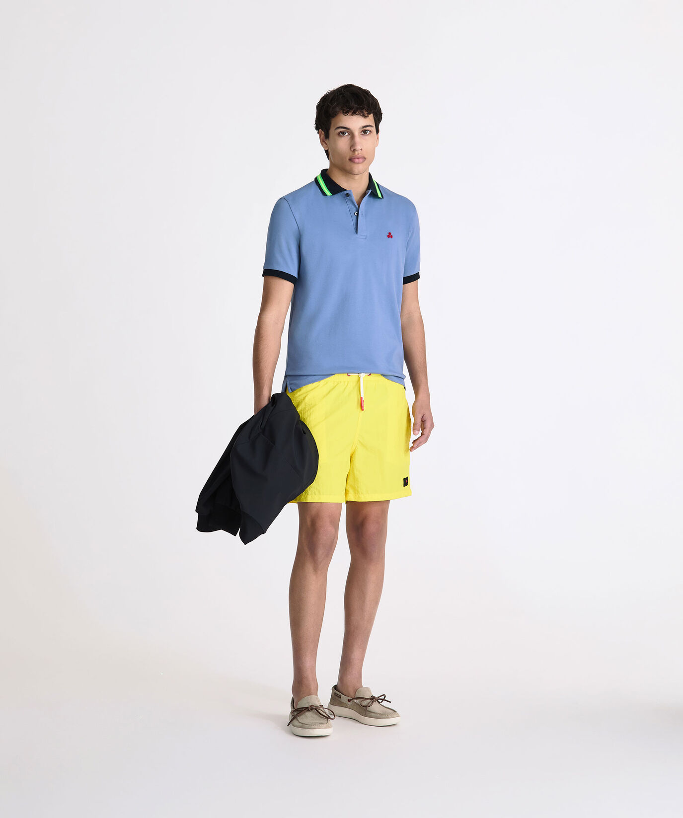 Poloshirt aus Baumwollstretch-Pikee mit Neondetails  Peuterey - large image number 0