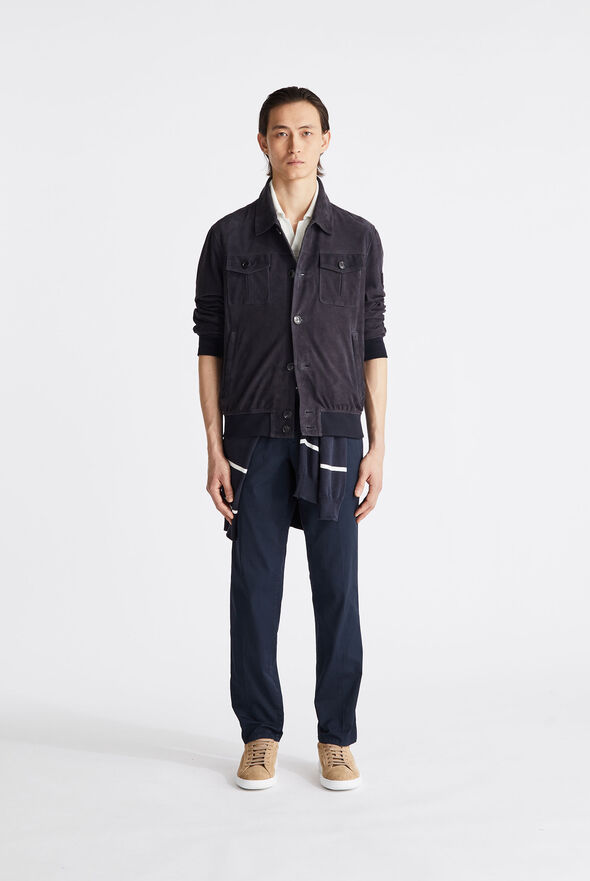 Suede jacket with horn effect buttons  Peuterey - medium