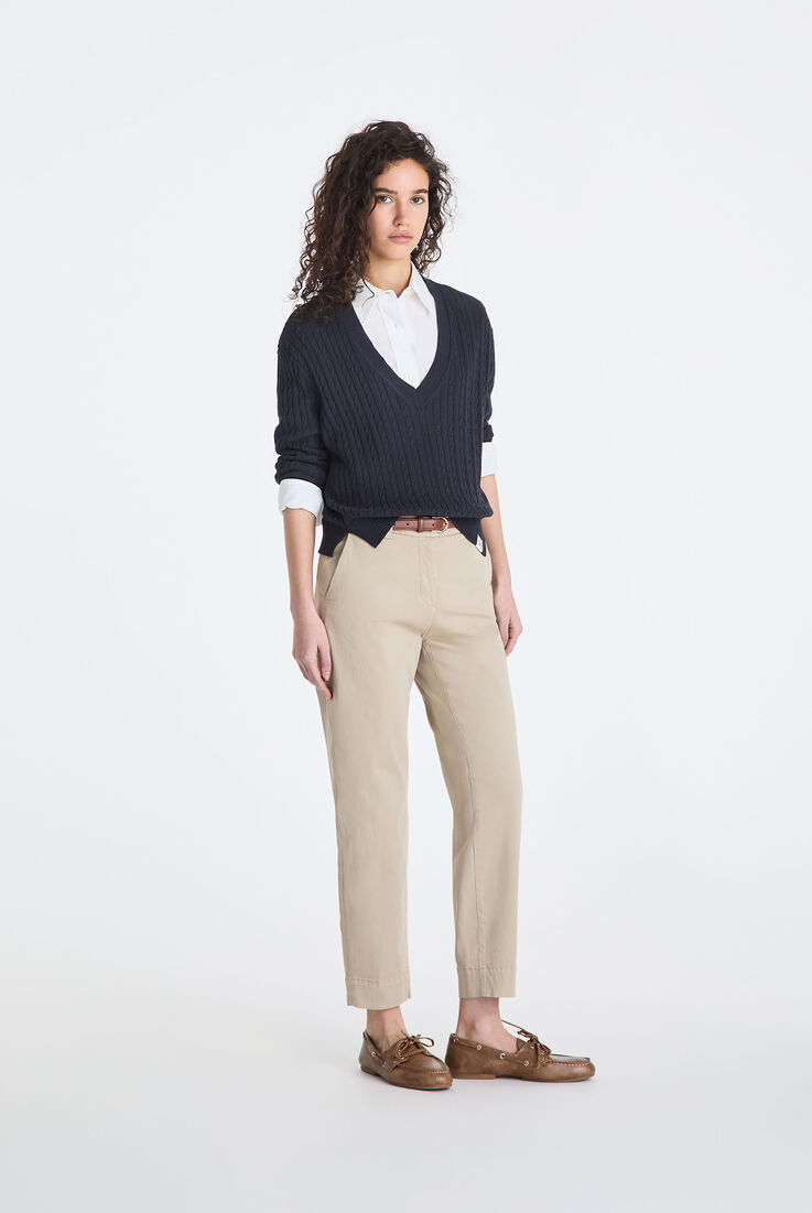 Cable knit V-neck sweater  Peuterey - medium