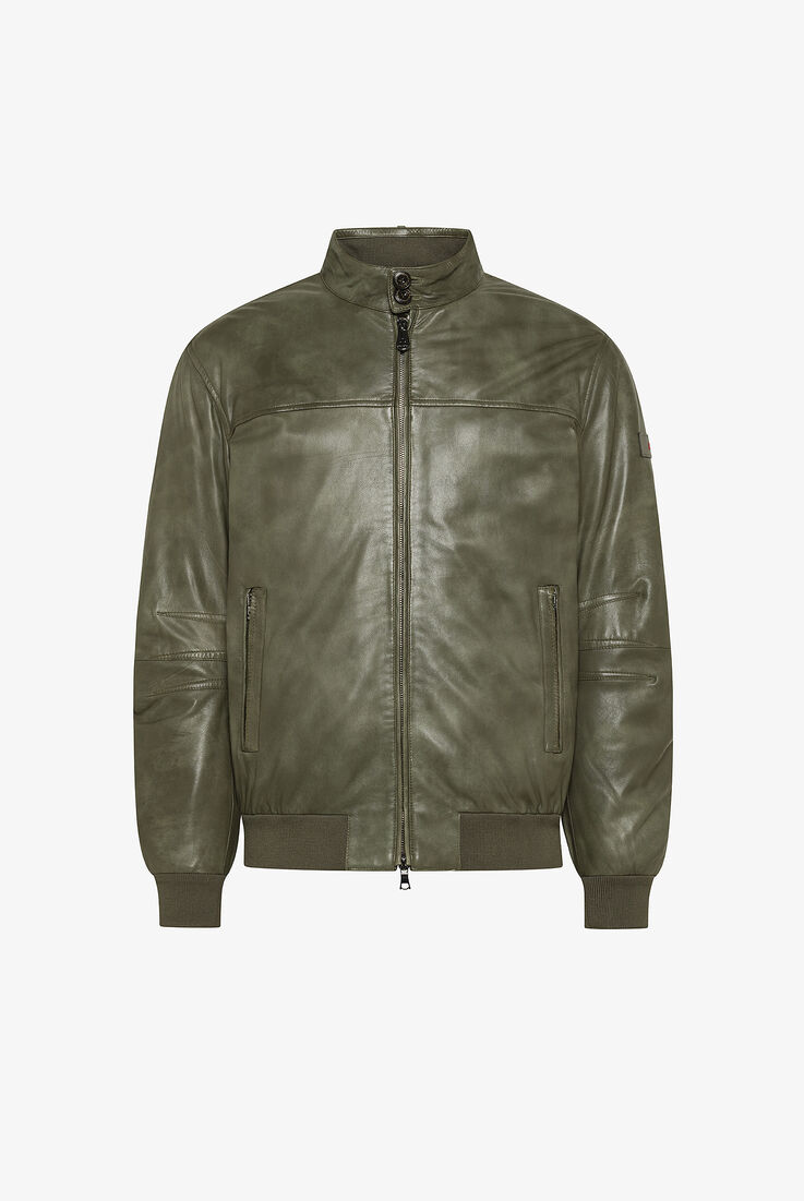 Aged Leather Bomber Jacket  Peuterey - still-fondo-neutro
