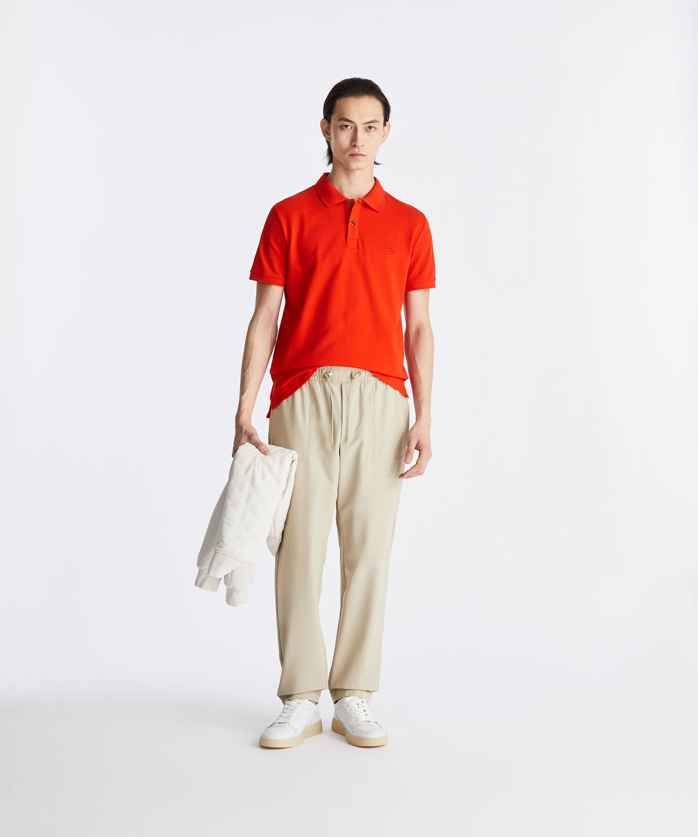 Cotton pique polo shirt with embroidered logo  Peuterey - large image number 0