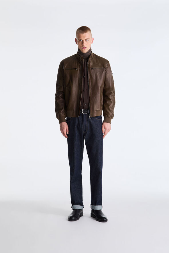 Nappa Leather Biker Jacket  Peuterey - medium