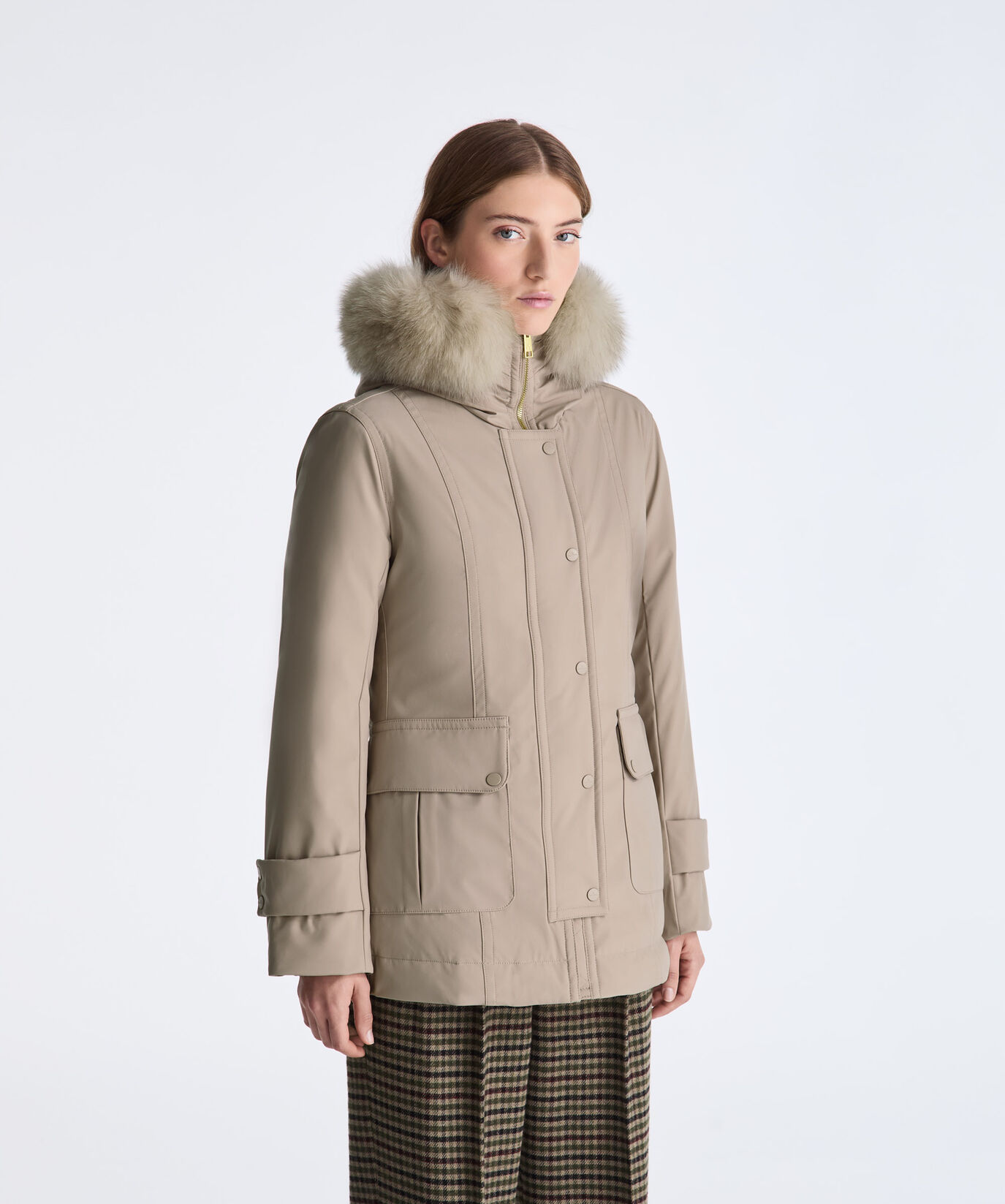 Short Jacket with Fox Fur  Peuterey - large image number 1