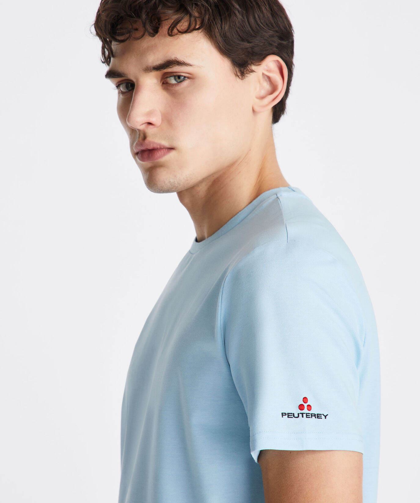 Stretch cotton and silk pique t-shirt  Peuterey - large image number 4