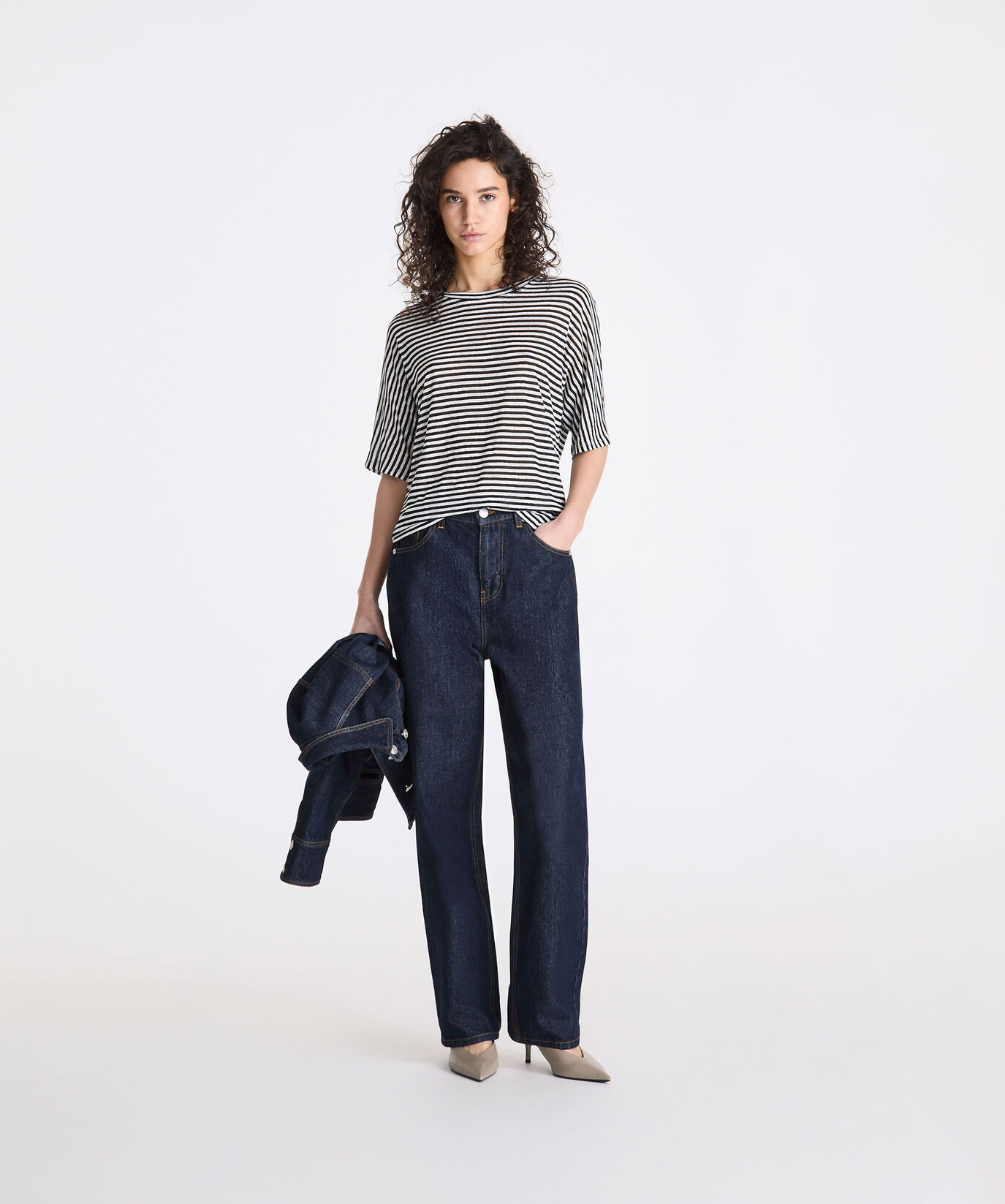 Linen blend striped T-shirt  Peuterey - large image number 0