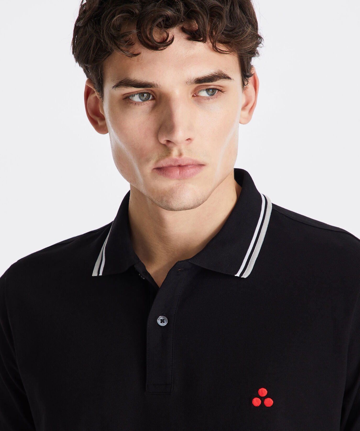 Stretch cotton pique polo shirt  Peuterey - large image number 2