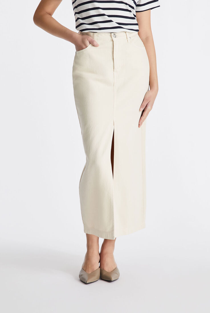 Gonna in cotone con spacco sul davanti  Peuterey - medium